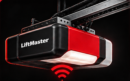 Ceiling-mounted garage door opener