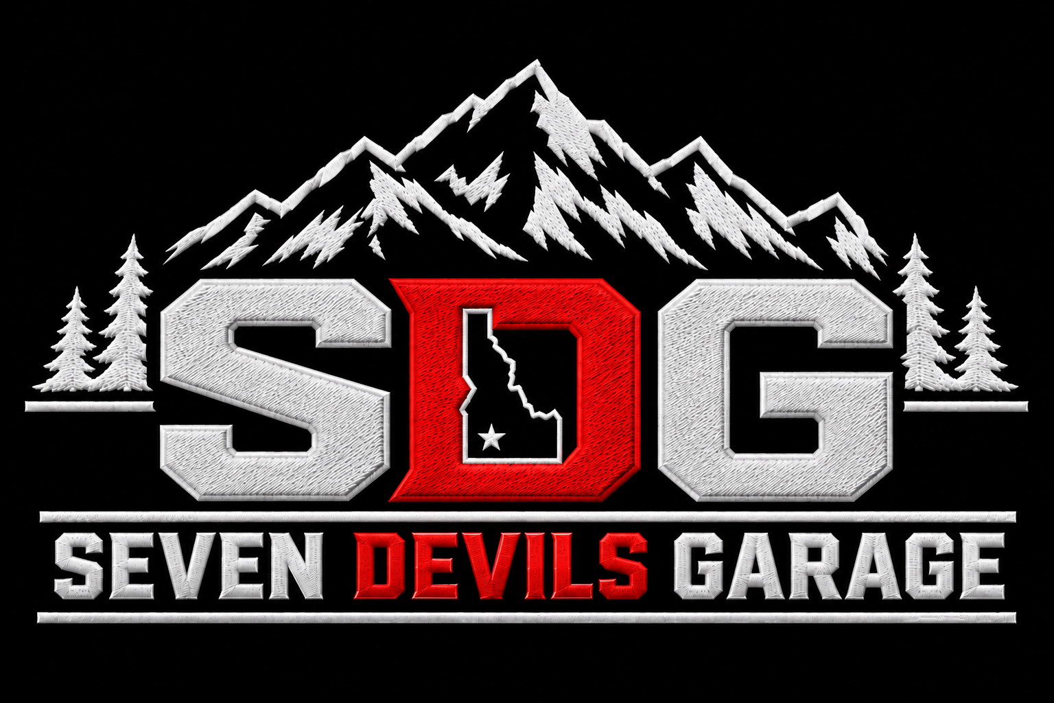 Seven Devils Garage SDG logo