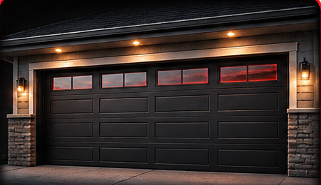 New sectional garage door installation